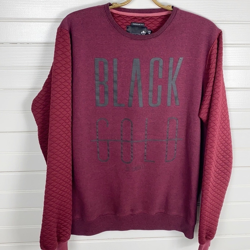 Black Gold By Gabucci Red Pullover Sweatshirt Size 42